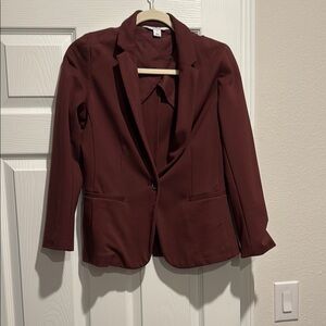 Burgundy blazer